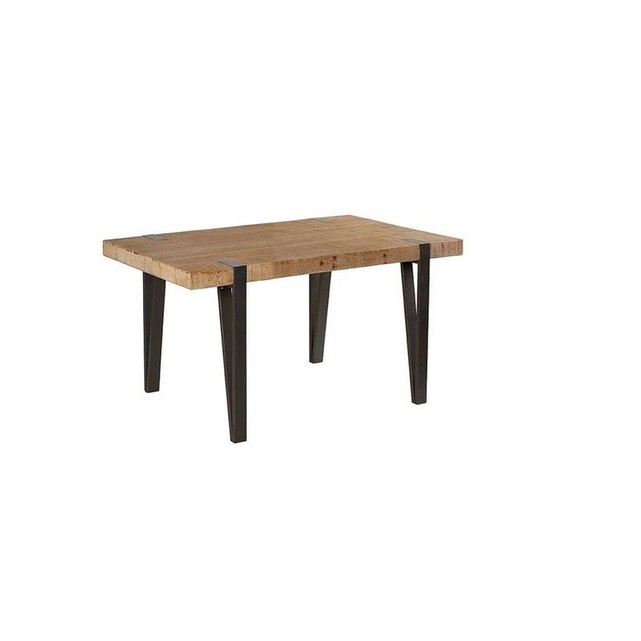 Table de repas sapin massif et métal 150cm EPIKA