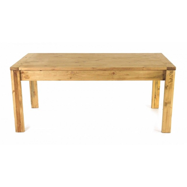 Table Repas Pin Massif 180 Cm Avec 2 Allonges 50 Cm Kuadro