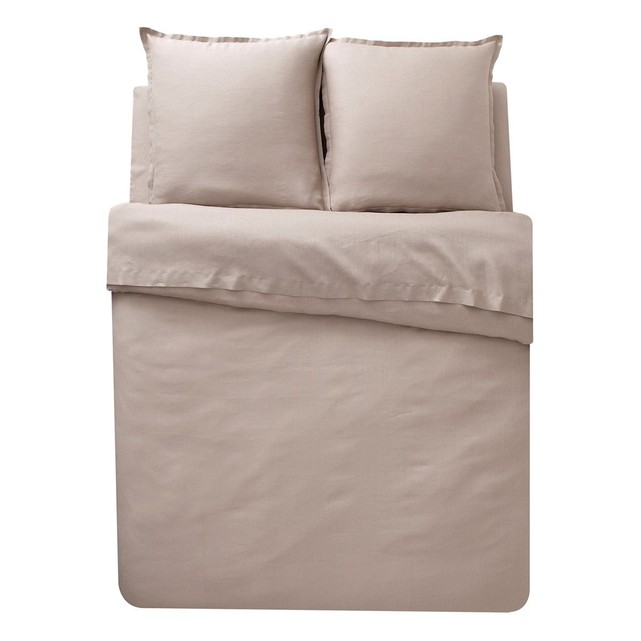 Parure drap 4 pièces pur lin Taupe-99€